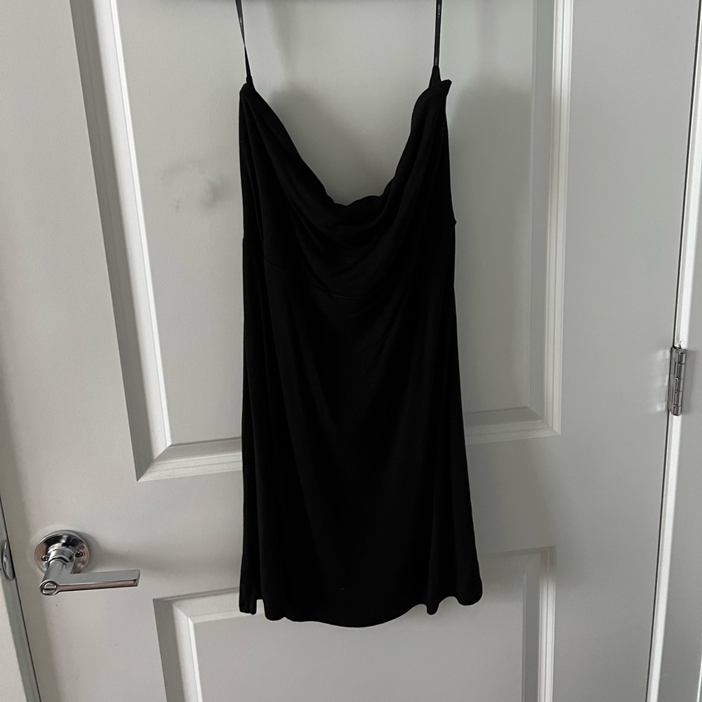 Black mini dress